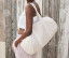 STRIPED ORGANIC COTTON BARREL BAG